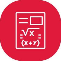 Maths Creative Icon Design vector