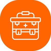 First Aid Kit Creative Icon Design vector