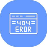 Diseño de icono creativo de error 404 vector