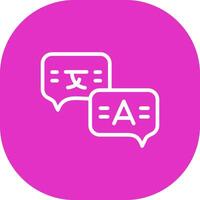Language Creative Icon Design vector