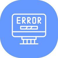 Error Creative Icon Design vector