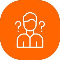 Uncertainty Creative Icon Design vector