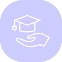 Scholarship Creative Icon Design vector