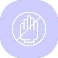 Restriction Creative Icon Design vector