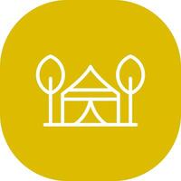 Tent Creative Icon Design vector