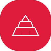 Pyramid Creative Icon Design vector