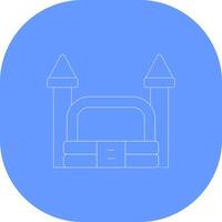 Bouncy Castle Creative Icon Design vector