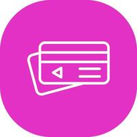 Credit Card Payment Creative Icon Design vector