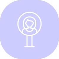 User Placeholder Creative Icon Design vector