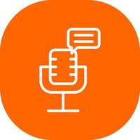 Podcast Creative Icon Design vector