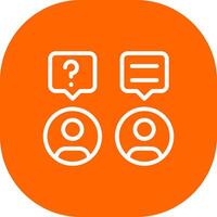 Discussion Creative Icon Design vector