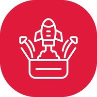Think Out Of The Box Creative Icon Design vector