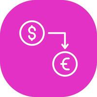 Currency Exchange Creative Icon Design vector