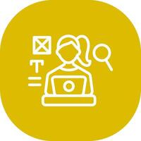 Blogger Creative Icon Design vector