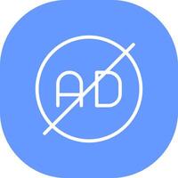 Ad Blocker Creative Icon Design vector