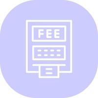 ATM Fees Creative Icon Design vector
