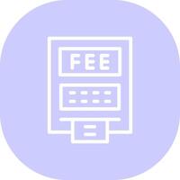 ATM Fees Creative Icon Design vector