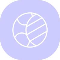 Waxing Moon Creative Icon Design vector