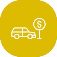 Taxi Stop Creative Icon Design vector