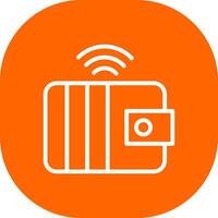 Smart Wallet Creative Icon Design vector