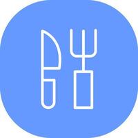 Fork and Knife Creative Icon Design vector