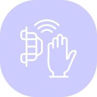 Motion Sensor Creative Icon Design vector