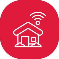 Smart Home Creative Icon Design vector