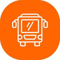 Bus Creative Icon Design vector