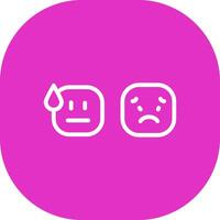Basic Emotion Creative Icon Design vector