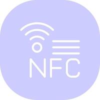 NFC Creative Icon Design vector