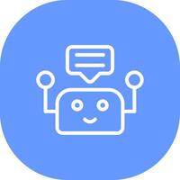 Chatbot Creative Icon Design vector