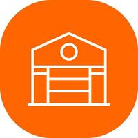 Warehouse Creative Icon Design vector