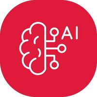Artificial Intelligence Creative Icon Design vector