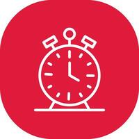 Alarm Clock Creative Icon Design vector