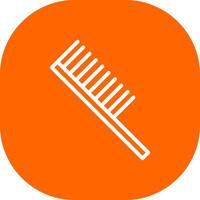 Hair Comb Creative Icon Design vector