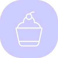 diseño de icono creativo de cupcake vector