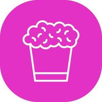 Popcorn Creative Icon Design vector