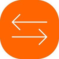 Double Arrow Creative Icon Design vector