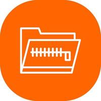 Zip Folder Creative Icon Design vector