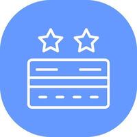 Points Rewards Cards Creative Icon Design vector