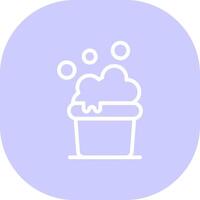 Cleaning Bucket Creative Icon Design vector