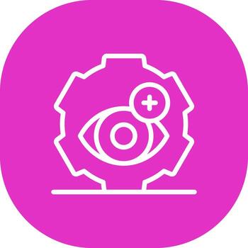 Optometry Practice Creative Icon Design vector