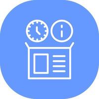 Real Time Inventory Info Creative Icon Design vector