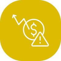 Macroeconomic Risk Creative Icon Design vector