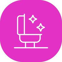 Bathroom Cleaning Creative Icon Design vector