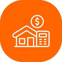 Home Loan Calculator Creative Icon Design vector