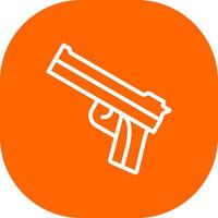 Police Gun Creative Icon Design vector