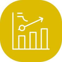Clustered Bar Creative Icon Design vector