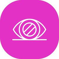 Glaucoma Creative Icon Design vector