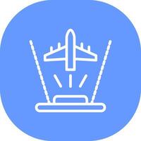 Ar Flight Training Creative Icon Design vector